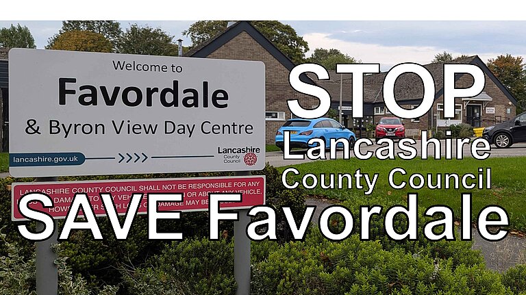 Picture of Favordale with Save Favordale lettering