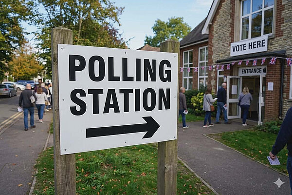 Polling Station Sign